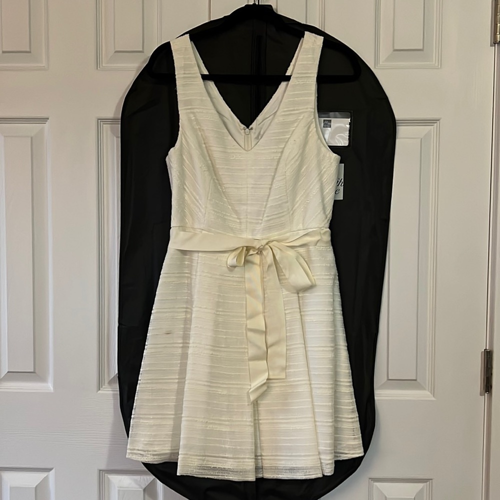 Ivory/Off White Fit/Flare Dress